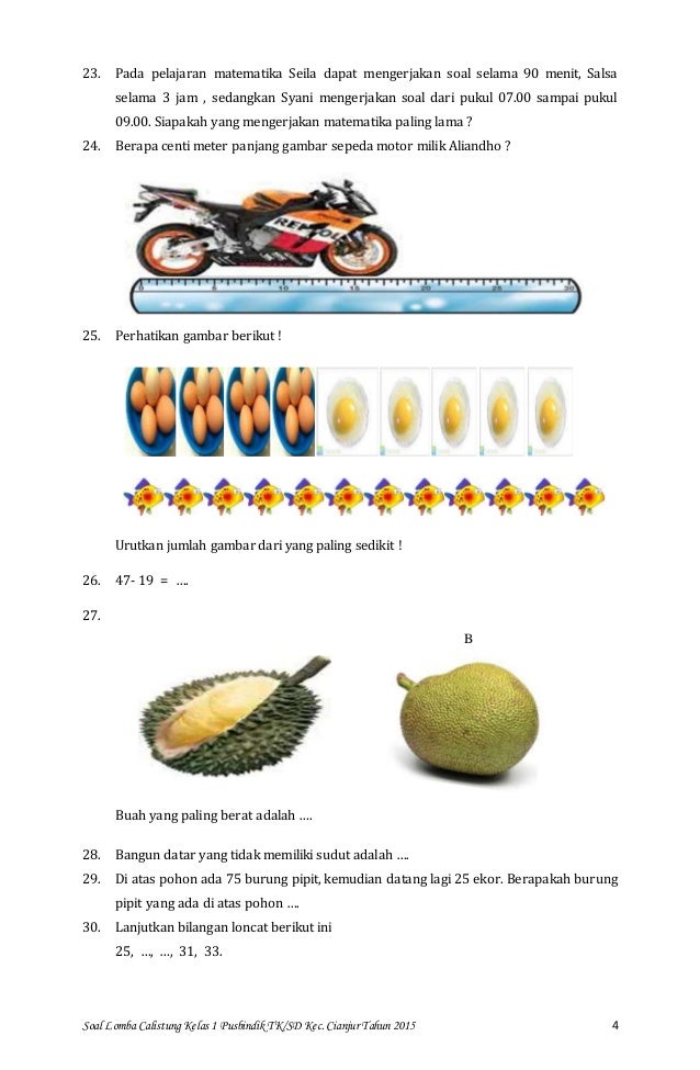 Calistung kelas 1 tahap 1