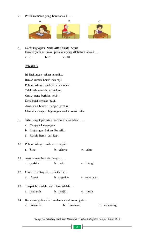 Calistung mi kelas 1 tahap 2 ok