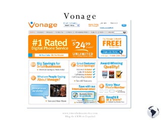 Vonage www.crmenlatinoamerica.com  Blog de CRM en Español  