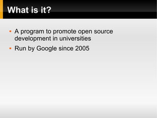Call for Students: Google Summer of Code 2008