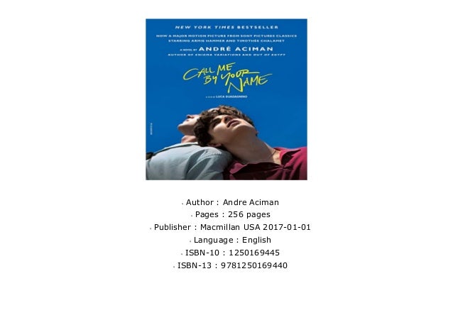 Popular Call Me By Your Name International Edition