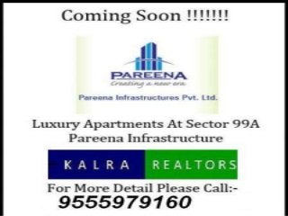 9990114352,,9555979160*Pareena New Launch Sector 68 Gurgaon