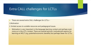 Call and less commonly taught languages | PPT