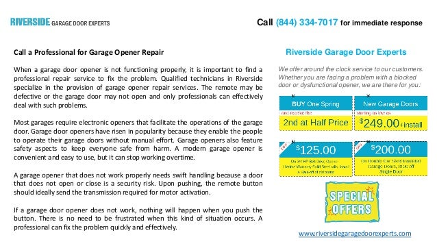 Call A Professional For Garage Opener Repair