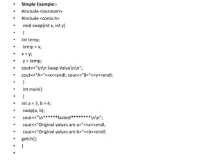 Call by value or call by reference in C++ | PPT