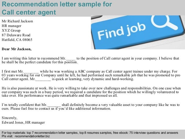 cover letter sample for call center agents
