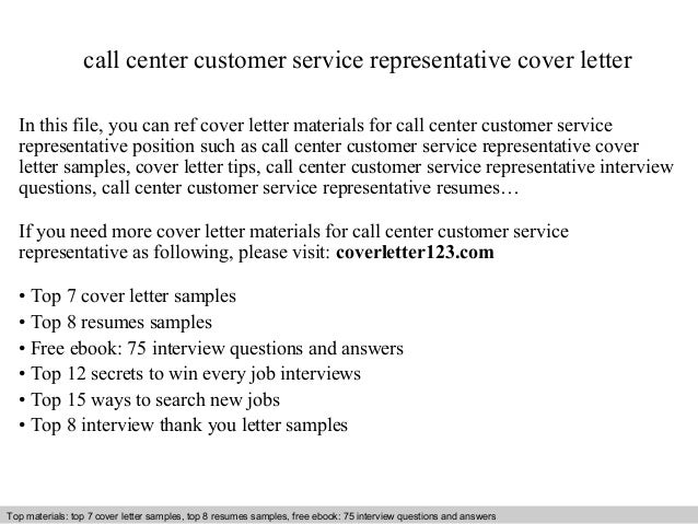 Customer Service Representative Cover Letter from image.slidesharecdn.com