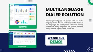 Call Center Dialer Software Best VICIdial Solution - dialerking | PDF