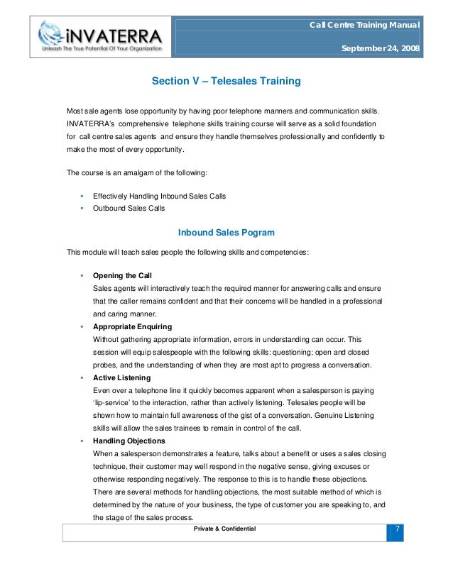 tele sales training