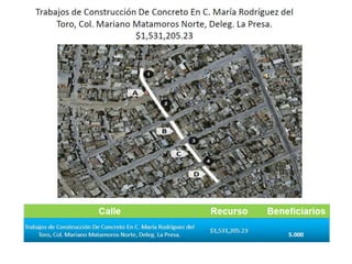 Pavimientación de la Calle Maria Rodríguez del Toro