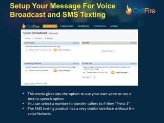 Callfire CallFire Platform and Product Suite | PPT