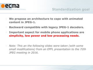 Call for participation royalty free animated jpeg standardization ...