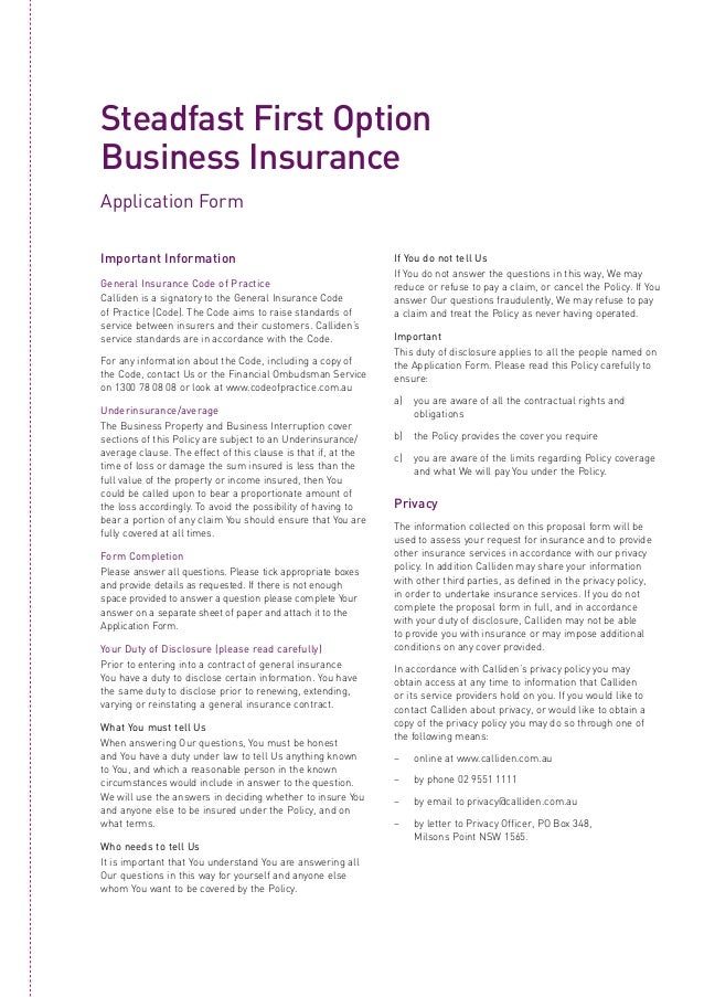Apia Car Insurance Product Disclosure Statement Calliden Commercial Property PDS (Product Disclosure Statement / Poli…