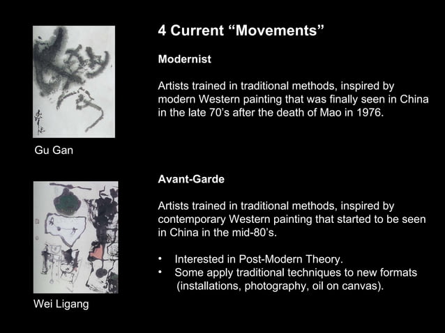 Modern Chinese Calligraphy PPT