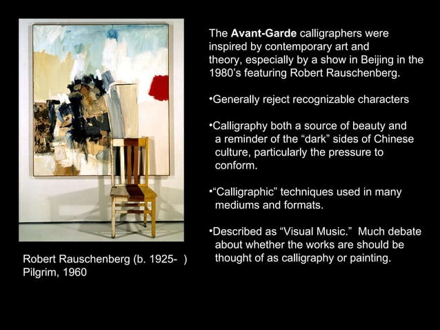 Modern Chinese Calligraphy PPT
