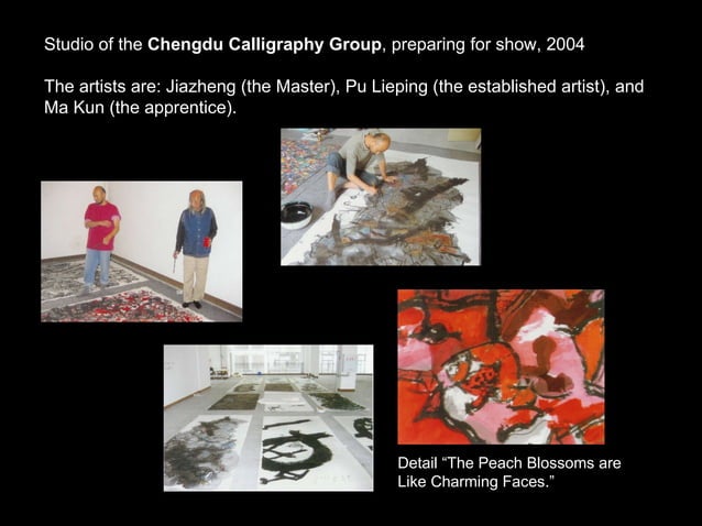 Modern Chinese Calligraphy PPT