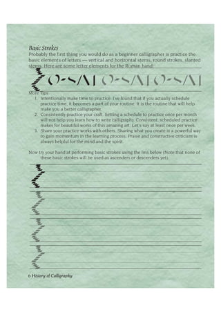 Calligraphy History.pdf Calligraphy 102 | PDF