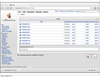 Show Callimachus
                             folders


Friday, October 28, 11
 