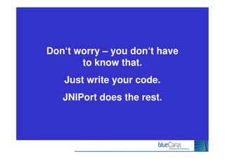 Calling Java - JNIPort for VisualWorks