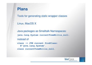 Calling Java - JNIPort for VisualWorks