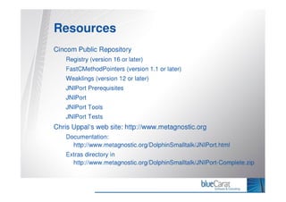 Calling Java - JNIPort for VisualWorks