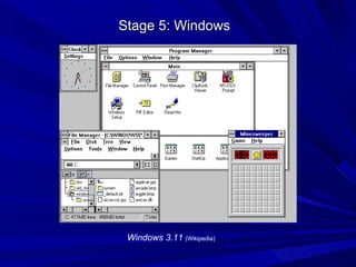 Stage 5: Windows Windows 3.11  (Wikipedia) 