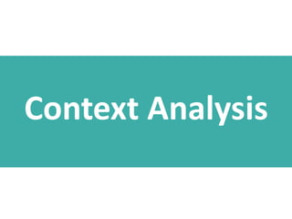 Context Analysis

 