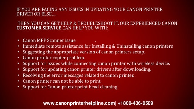 canon customer service phone number