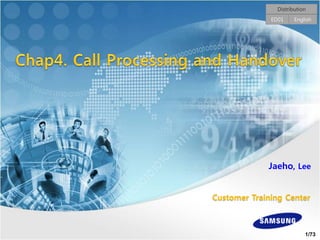 1/73
Customer Training Center
Jaeho, Lee
Distribution
EnglishED01
 