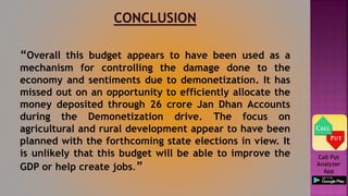 Union Budget 2017 India