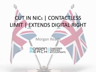 CUT IN NICS | CONTACTLESS
LIMIT | EXTENDS DIGITAL RIGHT
Morgan Reach
 