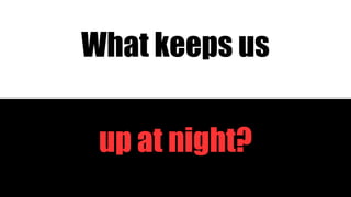 @bramwessel @factorﬁrm factorﬁrm.com
up at night?
What keeps us
 