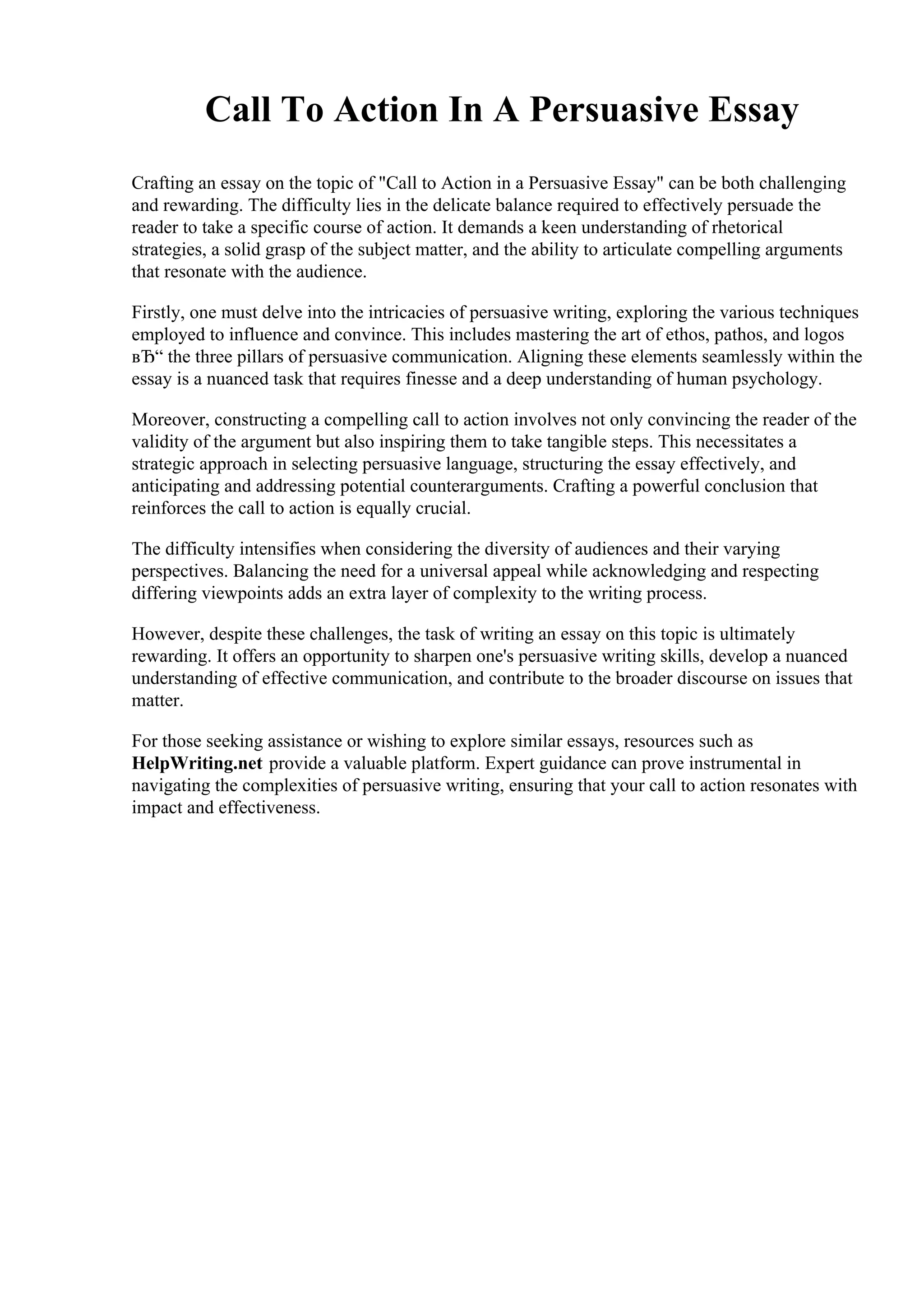 Call To Action In A Persuasive Essay.pdf