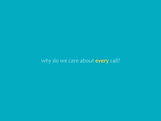 why	do	we	care	about	every	call?
 