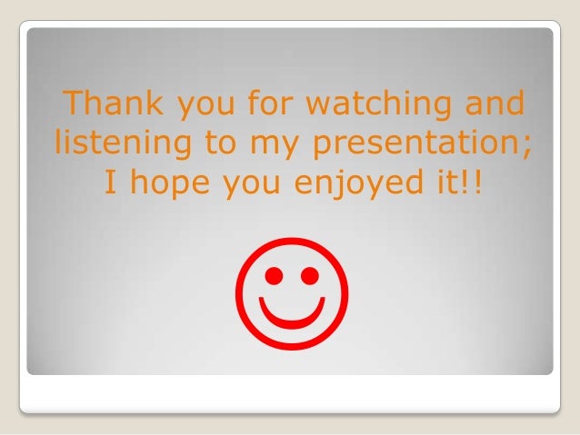 Thank You For Watching And Listening To My Presentation Savvy