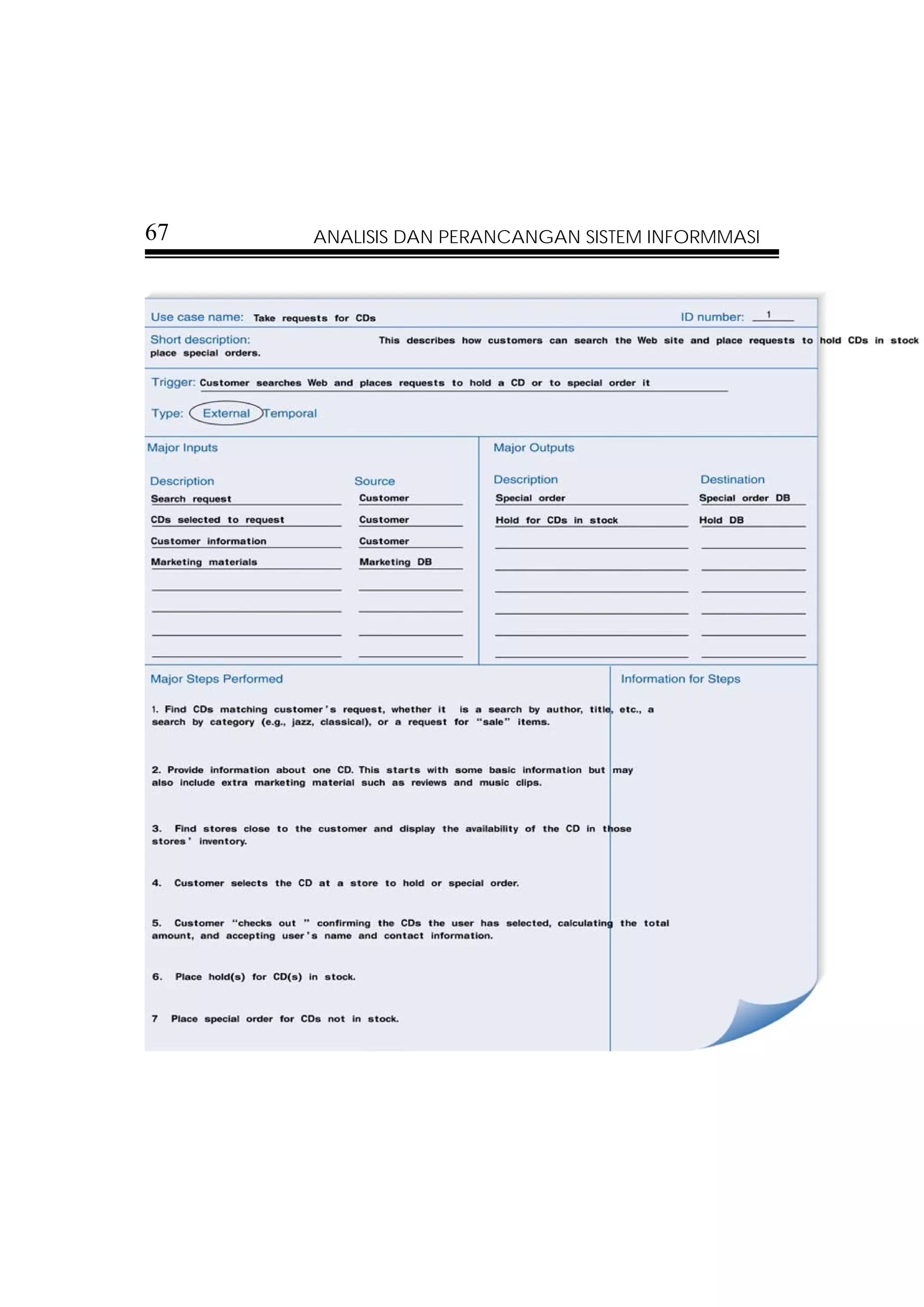 67   ANALISIS DAN PERANCANGAN SISTEM INFORMMASI
 