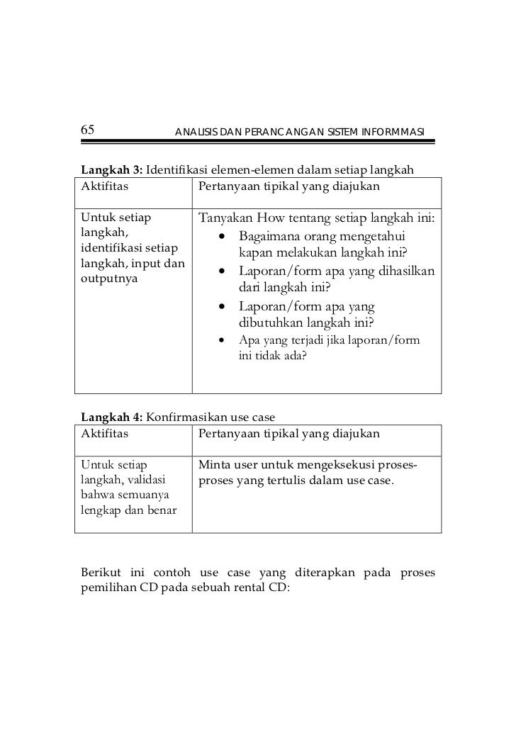 Perancangan dan Analisa Sistem