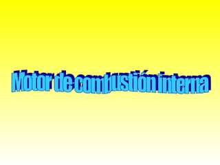 Motor de combustión interna 