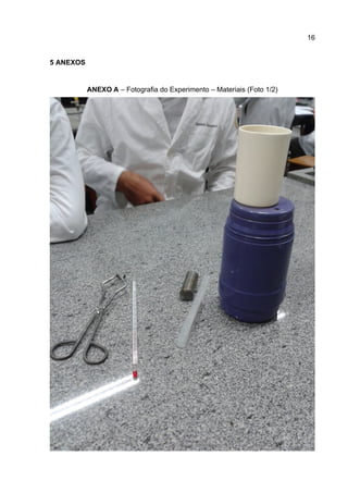 16
5 ANEXOS
ANEXO A – Fotografia do Experimento – Materiais (Foto 1/2)
 