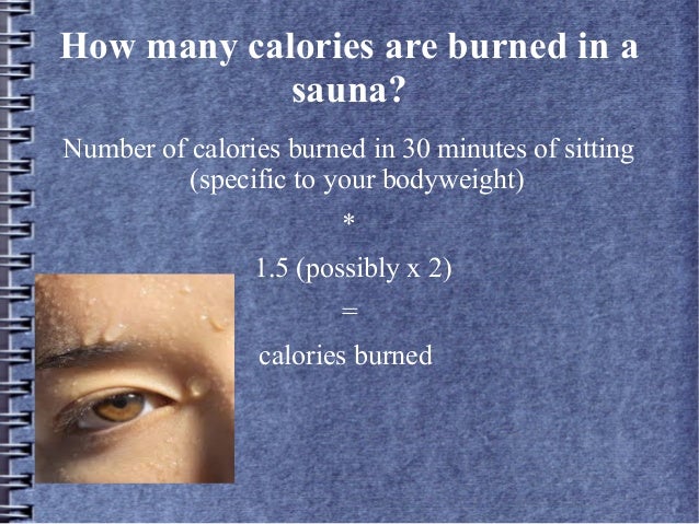 does sitting in a sauna burn calories