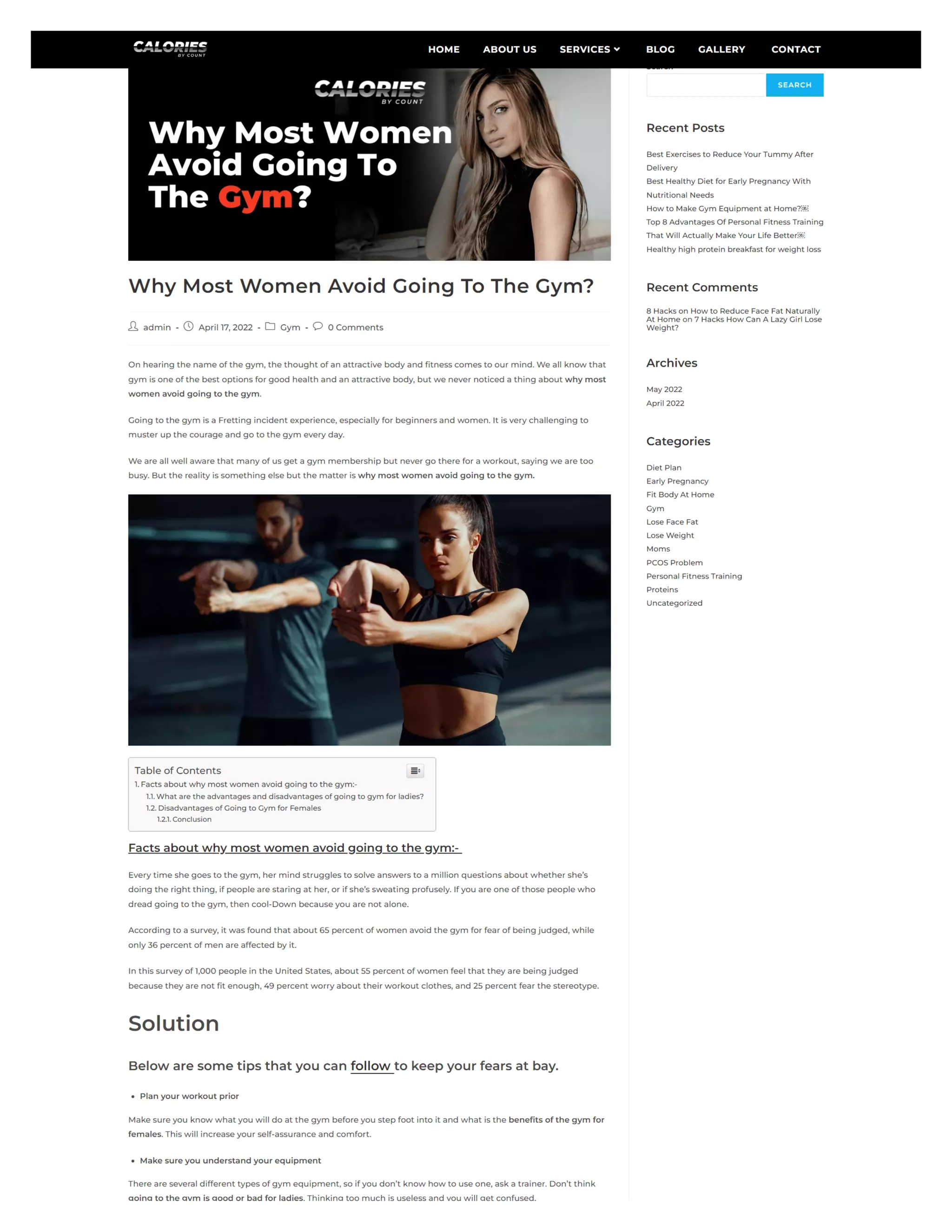 Why Most Women Avoid Going To The Gym? | PDF