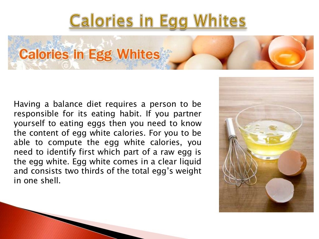 How Many Calories Are In Egg Whites
