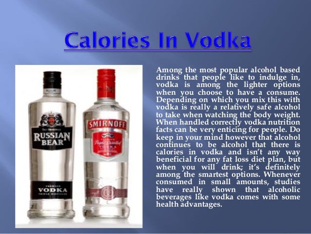 Calories in vodka