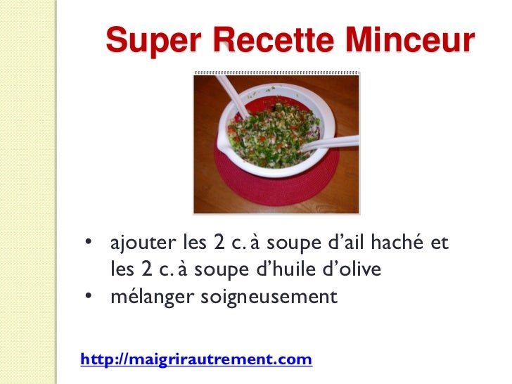 Calories négatives - Super Recette Minceur Calories négatives - Super Recette Minceur