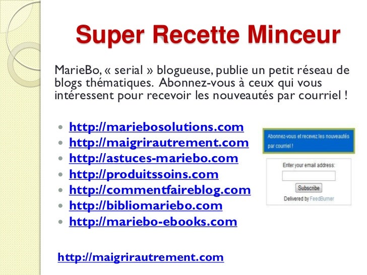 Calories négatives - Super Recette Minceur Calories négatives - Super Recette Minceur