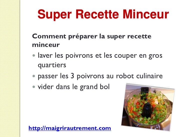 Calories négatives - Super Recette Minceur Calories négatives - Super Recette Minceur