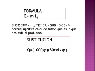 CLASE 6 Calor latente | PPTX