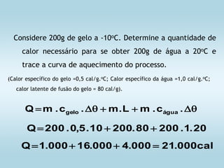 Calor sensivel e calor latente | PPT
