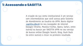 1: Acessando o SAGITTA
 