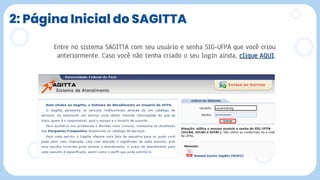 2: Página Inicial do SAGITTA
 